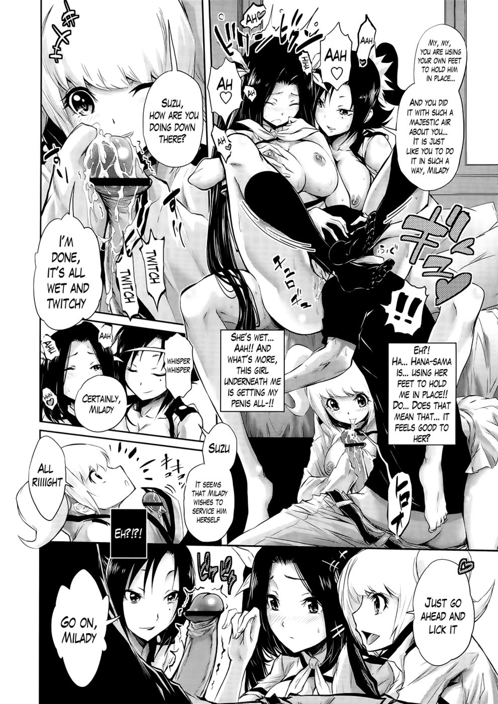 Hentai Manga Comic-Harem Butai wa Boku wo Shaburi Tsukusu-Chapter 6-8